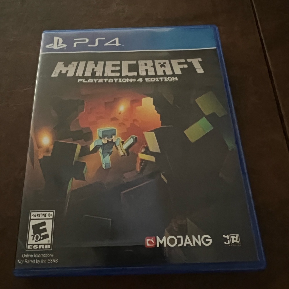 Blue Minecraft PS4 Game with Iconic Art Style